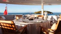 Heesen Motor yacht BLIND DATE Boat Deck Dining